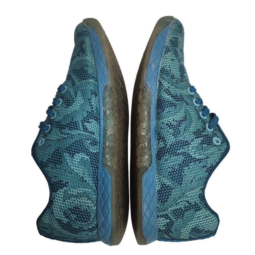 NOBULL Floral Trainers Unisex Sneakers Women's Size 8.5 Men's Size 7 Blue Green - Picture 5 of 12